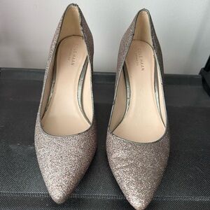Cole Haan Glitter Pointed Toe Pumps